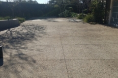 Concrete driveway - cleaned and sealed