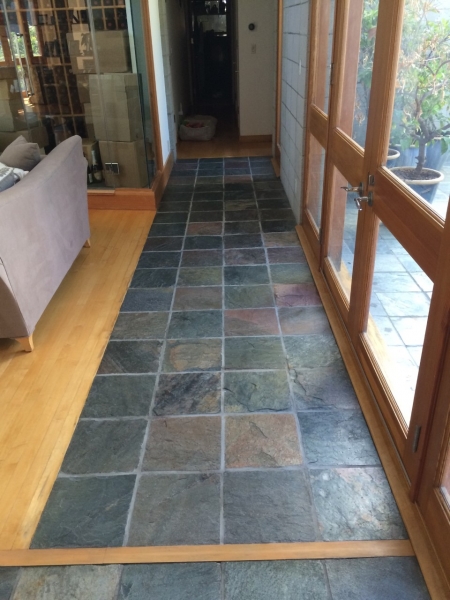 Slate tiles - cleaned, sealed, and buffed
