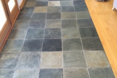 Slate tiles - cleaned, sealed, and buffed.